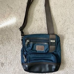Baltic Blue Tumi Alpha Kerby (?) crossbody bag